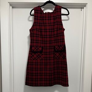 Tommy Hilfiger Red and Black Plaid Dress